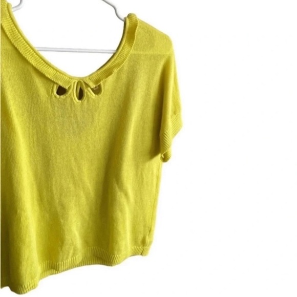 MOTH Anthropologie Lime Tee Sweater Size M - Picture 12 of 13